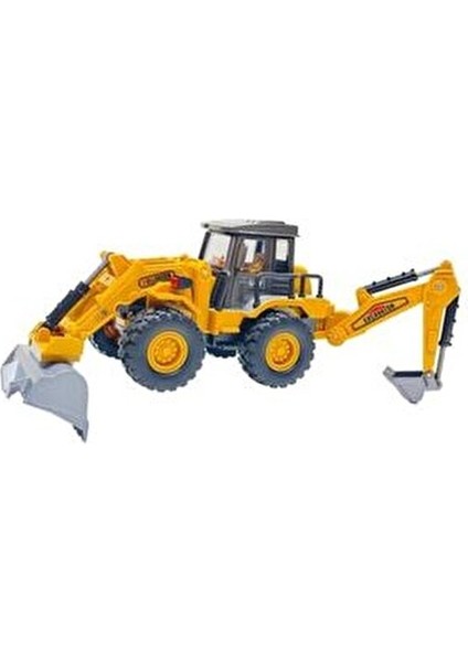 32 cm Metal Kepçeli Oyuncak Buldozer Çocukların Motor Becerilerini Geliştiren Araç