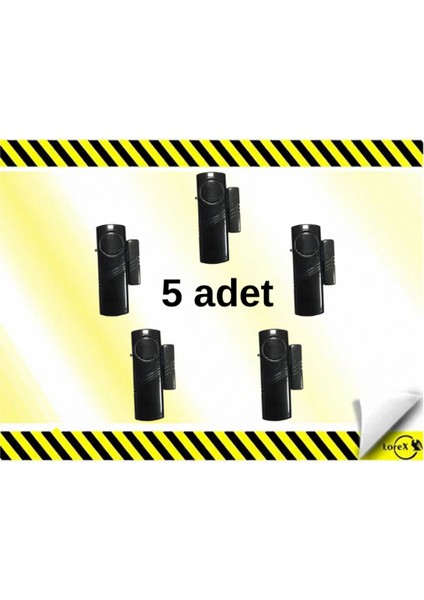 LR-4444S-5 Siyah Kapı Pencere Alarmı 5 Adet