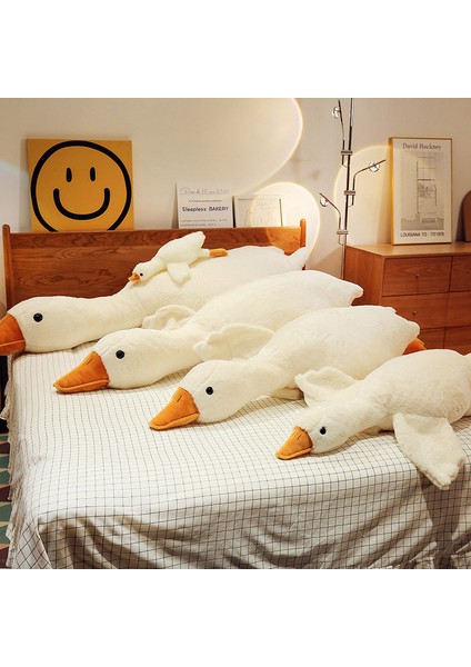 Sevimli Peluş Uyku Arkadaşım Kaz 120 cm Uçan Kaz Morton Uyku Yastığı modelleri