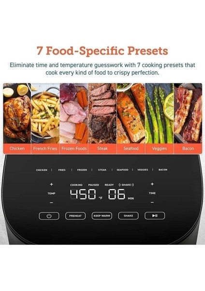Yüksek Kapasiteli Dijital Sıcak Hava Fritözü, Xxl 4,7 Lt, Kompakt Tasarım fiyatları
