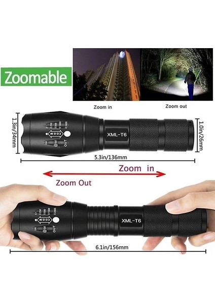 Q-Max PS-918A Şarzlı Zomlu Police El Feneri (5422) modelleri