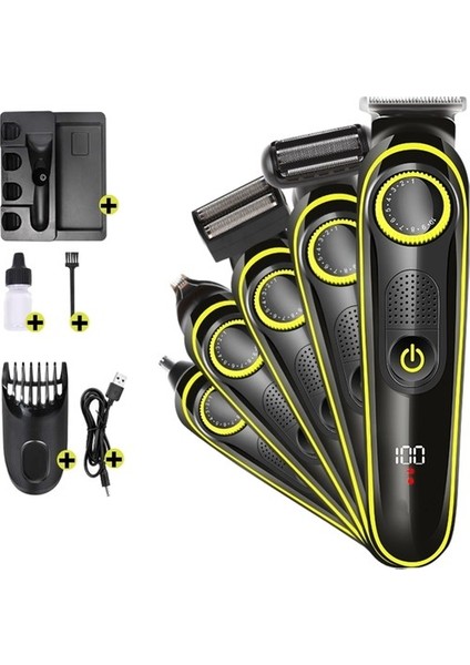 Saç &amp;amp; Sakal Şekillendirici Tıraş Makinesi Erkek Seti 5 In 1 (5422)
