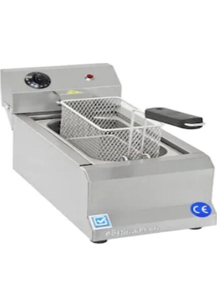 3l Endüstriyel Elektrikli Fritöz, 2500W, Sağlam ve Dayanıklı Inox Tasarım