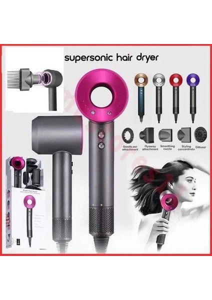 Leafless Hair Dryer 4 In 1 Saç Kurutma Makinası 3 Kademe (5422)