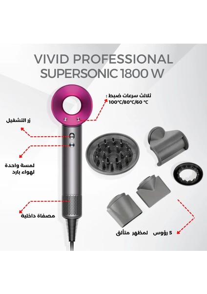 Leafless Hair Dryer 4 In 1 Saç Kurutma Makinası 3 Kademe (5422) indirimleri