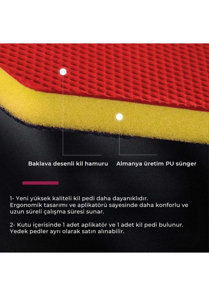 Aplikatörlü Yüzey Temizleyici El Kil Pedi 12X8 cm fiyatları