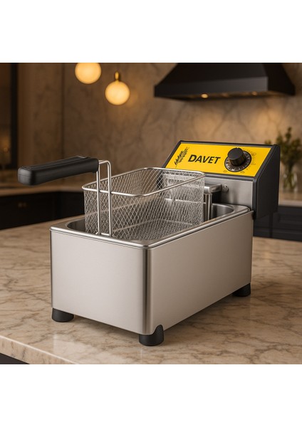 Pratik Elektrikli Fritöz 3 Lt, Sağlıklı ve Lezzetli Kızartmalar Için