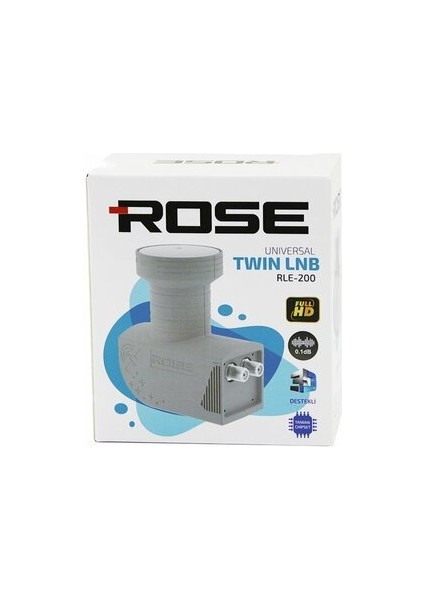 2li̇ Uydu Lnb Universal Twin Full Hd - 3D - 0.1db RLE-200 (5422)
