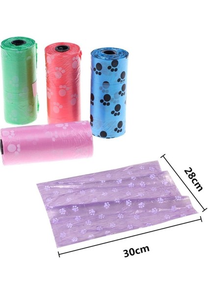 Evcil Hayvanlar Için Pati Desenli Kedi Köpek Kaka Poşeti Torbası (5422) fırsatları