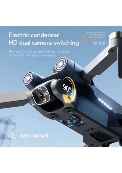 A13 Drone 4K Hd Çift Kamera Optik Akış Engel Kaçınma Katlanabilir Uzaktan Kumandalı Rc Drone modelleri