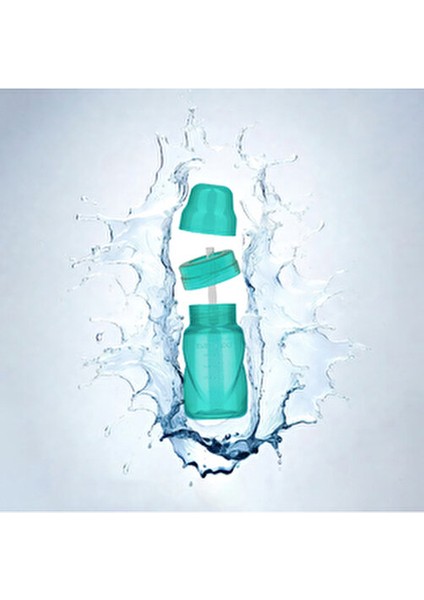 Akıtmaz Pipetli Bardak Yeşil 270 ml +12 Ay İçin Ergonomik Tasarım BPA İçermez