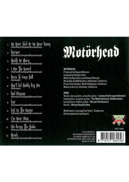Motörhead - Death Or Glory - Plak fiyatları