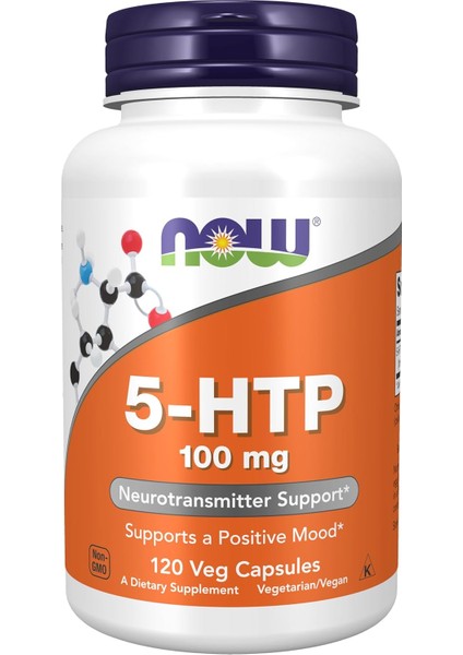 5-Htp (5-Hydroxytryptophan) 100 Mg Neurotransmitter Positive Mood Support 120 Veg Caps