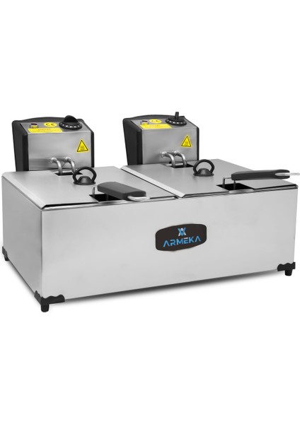 Pratik ve Geniş Kapasiteli 5+5 Litre Kapaklı Fritöz, Sağlıklı Pişirme Keyfi fiyatları