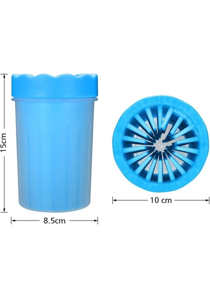 Silikon Fırçalı Kedi Köpek Pati Ayak Yıkama Temizleme Kovası (Küçük) (5422) modelleri