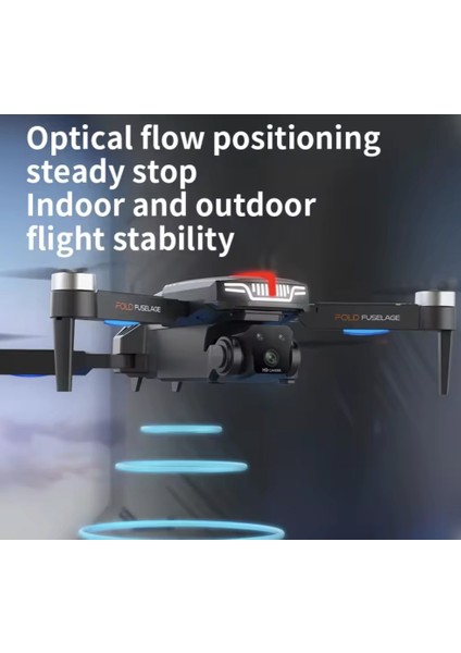 C13S Drone 4K Üçlü Kamera Engel Kaçınma 360° Akrobasi Fırçasız Motor Optik Akış Katlanabilir Drone indirimleri
