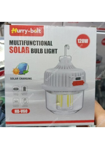 Hurry Bolt Çok Amaçlı Güneş Enerjili Lamba HB-V60 120W (5422)