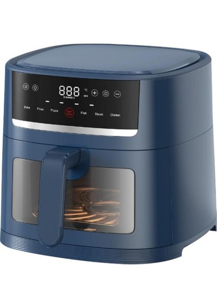 Yüksek Kapasiteli Mavi Air Fryer – Sağlıklı ve Pratik Pişirme Deneyimi fiyatları