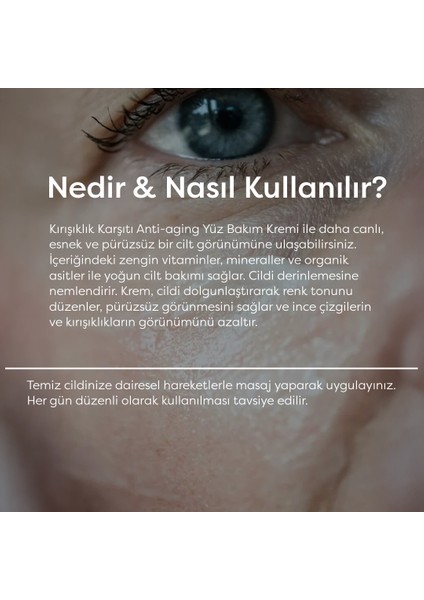 Yaşlanma Karşıtı Aydınlatıcı Krem - Anti Aging Cream