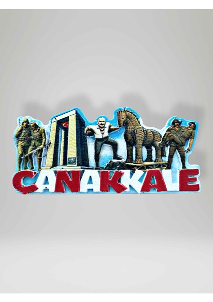 Çanakkale Temalı Polyester Kabartmalı Magnet – 10X5 cm Buzdolabı Süsü Hediyelik (KOD:1054)