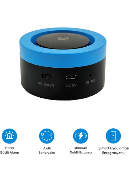 Akıllı Siren 110 Desibel Güçlü Alarm ve Mobil Uygulama Kontrollü