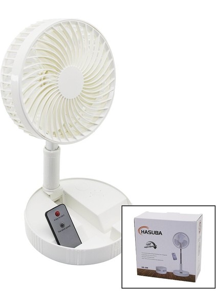 Kumandali Mi̇ni̇ Fan M.üstü Vanti̇latör Katlanir Fan=19.7cm - Uzayan AYAK=35-102CM Telefonluklu USB Şa