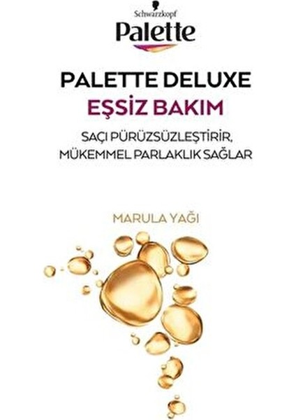 Deluxe 115 ml Siyah 1-0 Saç Boyası Krem Formda Canlı Renkler ve Uzun Süre Kalıcı