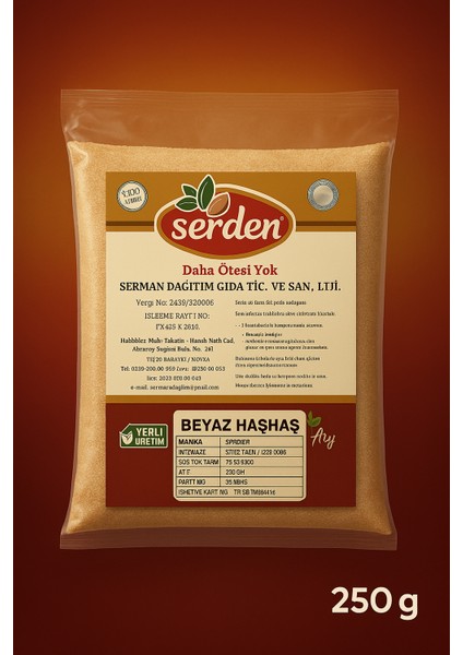 Beyaz Haşhaş 250 gr