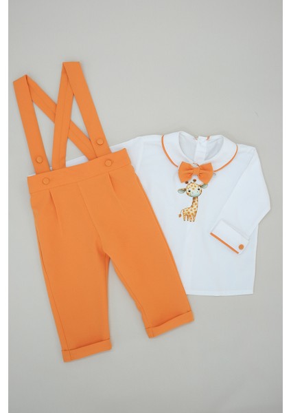 Udoras Tesktil Zürafa Baskılı Şort Salopet Takım fiyatları