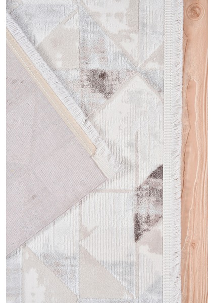 Elyfa Luxe Kahve Akrilik Halı – Salon ve Oturma Odası, Robot Süpürge Uyumlu, 4m En-Özel Ölçü