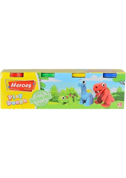 ERN-604 Heroes Premıum Dörtlü Oyun Hamuru - Eren Oyuncak