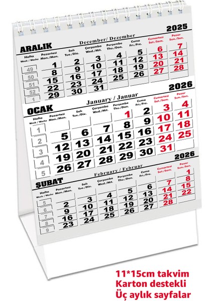 Üçgen Denizci Masa Takvimi 2026 fiyatları