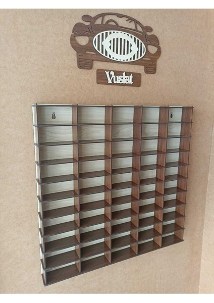 Oyuncak Araba Rafı, 50X5 Araçlık, Hot Wheels ve Matchbox Uyumlu fiyatları