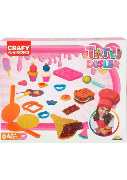 Tatlı Düşler Oyun Hamuru Seti 200 gr 22 Parça fiyatları
