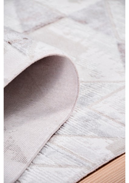 Elyfa Luxe Kahve Akrilik Halı – Salon ve Oturma Odası, Robot Süpürge Uyumlu, 4m En-Özel Ölçü