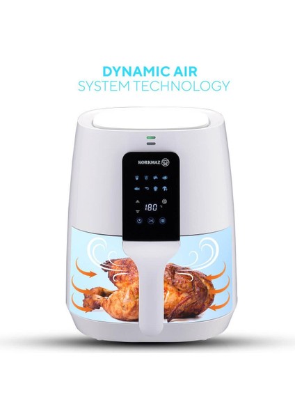 Sağlıklı ve Pratik Kullanımlı 4 Lt Hava Fritöz, Kolay Temizlik ve Hızlı Pişirme