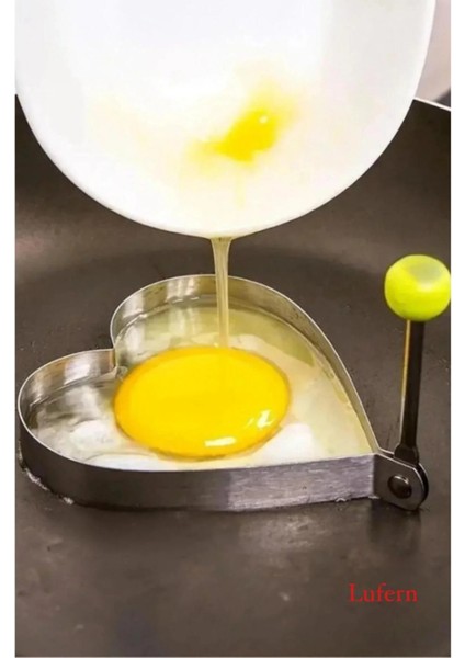Paslanmaz Çelik Kalp Şekilli Kızartma Kalıbı Yumurta Omlet Krep Pankek Pancake Pişirme Kalıbı modelleri