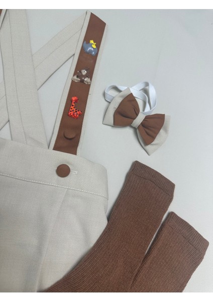 Udoras Tesktil Safari Konsept Şort Salopet Papyon Çorap fiyatları