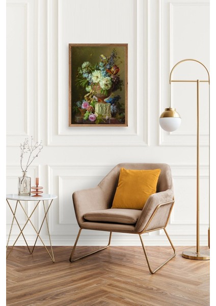 Çiçekler Ahşap Çerçeveli Tablo fiyatları