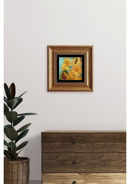 Ayçiçeği Çerçeveli Taş Tablo fırsatları