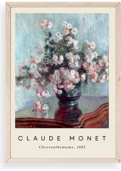 Claude Monet Ahşap Çerçeveli Tablo