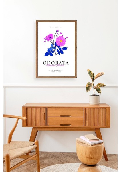 Çiçek Ahşap Çerçeveli Tablo modelleri