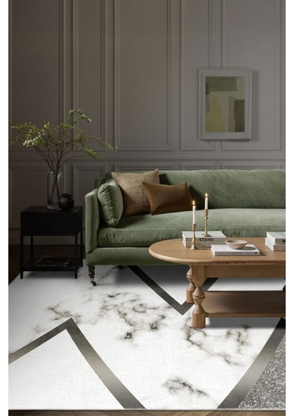 Modern Dekoratif Yıkanabilir Kaymaz Taban Halı – İnce, Yumuşak Salon Halısı, Mutfak Halısı ve Yolluk