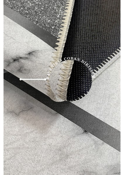 Modern Dekoratif Yıkanabilir Kaymaz Taban Halı – İnce, Yumuşak Salon Halısı, Mutfak Halısı ve Yolluk