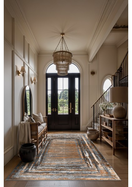 Modern Dekoratif Yıkanabilir Kaymaz Taban Halı – İnce, Yumuşak Salon Halısı, Mutfak Halısı ve Yolluk