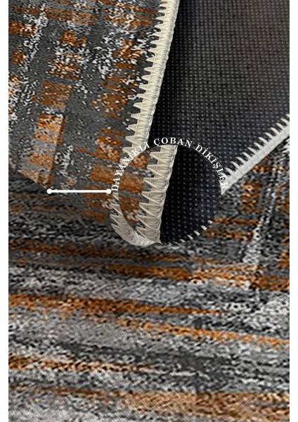 Modern Dekoratif Yıkanabilir Kaymaz Taban Halı – İnce, Yumuşak Salon Halısı, Mutfak Halısı ve Yolluk