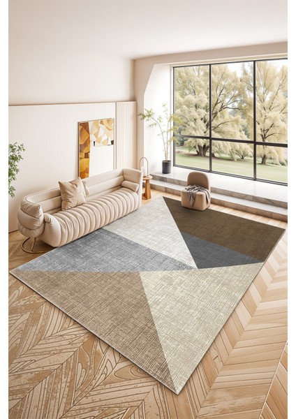 Modern Dekoratif Yıkanabilir Kaymaz Taban Halı – İnce, Yumuşak Salon Halısı, Mutfak Halısı ve Yolluk