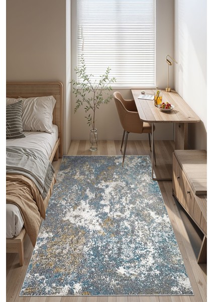 Modern Dekoratif Yıkanabilir Kaymaz Taban Halı – İnce, Yumuşak Salon Halısı, Mutfak Halısı ve Yolluk