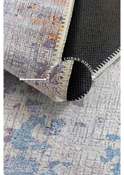 Modern Dekoratif Yıkanabilir Kaymaz Taban Halı – İnce, Yumuşak Salon Halısı, Mutfak Halısı ve Yolluk