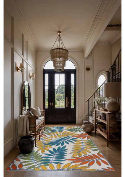 Modern Dekoratif Yıkanabilir Kaymaz Taban Halı – İnce, Yumuşak Salon Halısı, Mutfak Halısı ve Yolluk